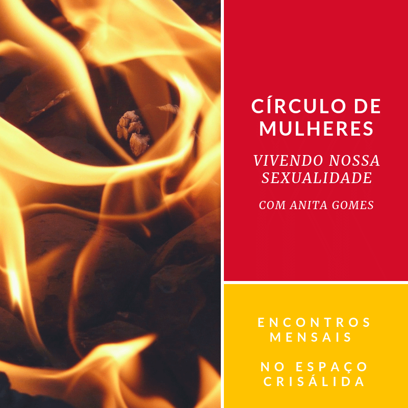 Arte com foto de uma labareda no lado esquerdo e dois retângulos com texto no lado direito. Um é vermelho e o outro é amarelo.